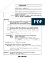 BGE Mirror Setting for Blindzone Elimination | PDF | Mirror | Field Of View
