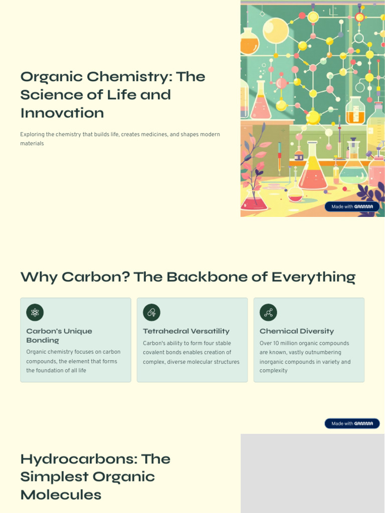 Organic Chemistry The Science of Life and Innovation | PDF | Organic ...