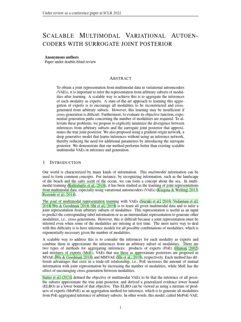 Scalable Multimodal Variational Autoencoders With Surrogate Joint ...