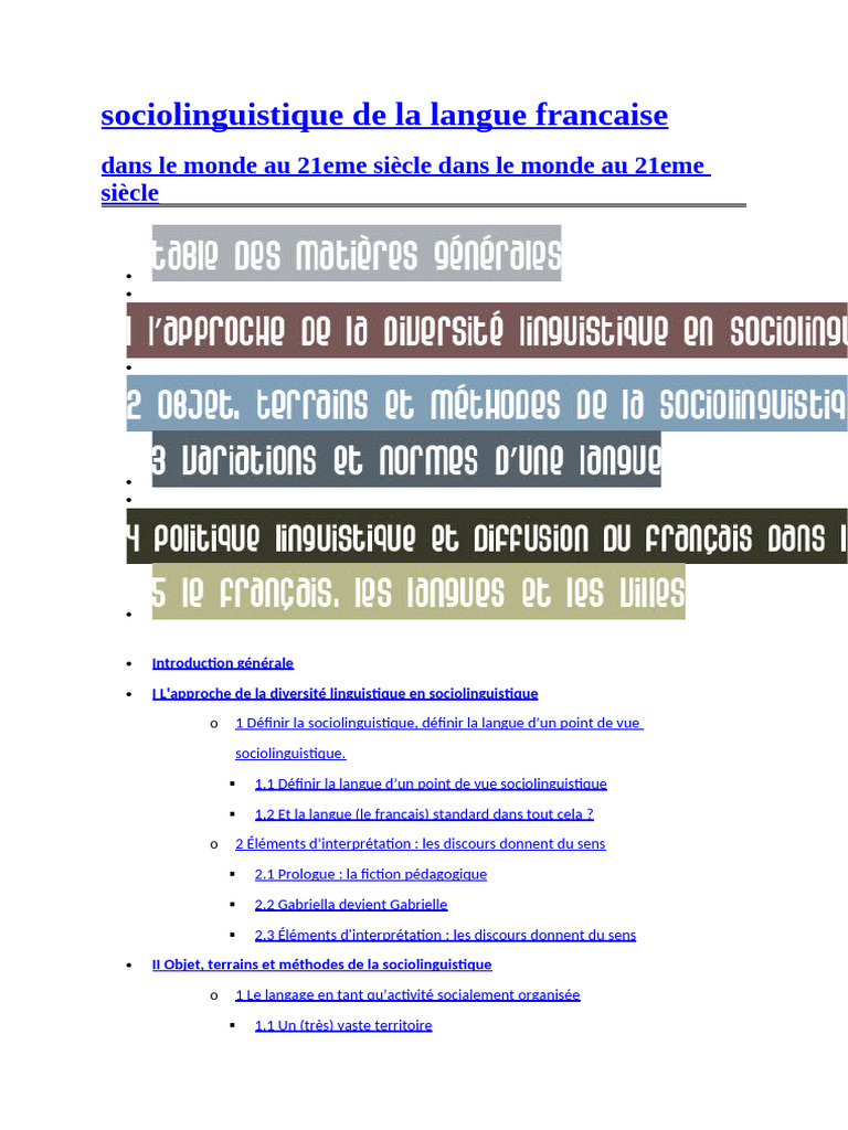P Blanchet 2011 Dynamique de | PDF | Sociolinguistique | Linguistique