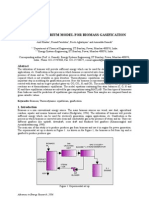 Equillibrium Model for Biomass Gasification