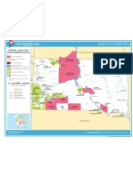 Map of South Dakota - Federal Lands and Indian Reservations