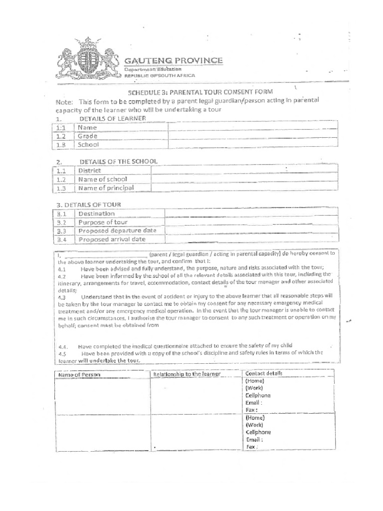 GDE Indemnity Form | PDF