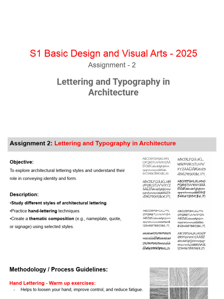 S1 Studio - Lettering & Principles of Design | PDF | Typography | Symmetry