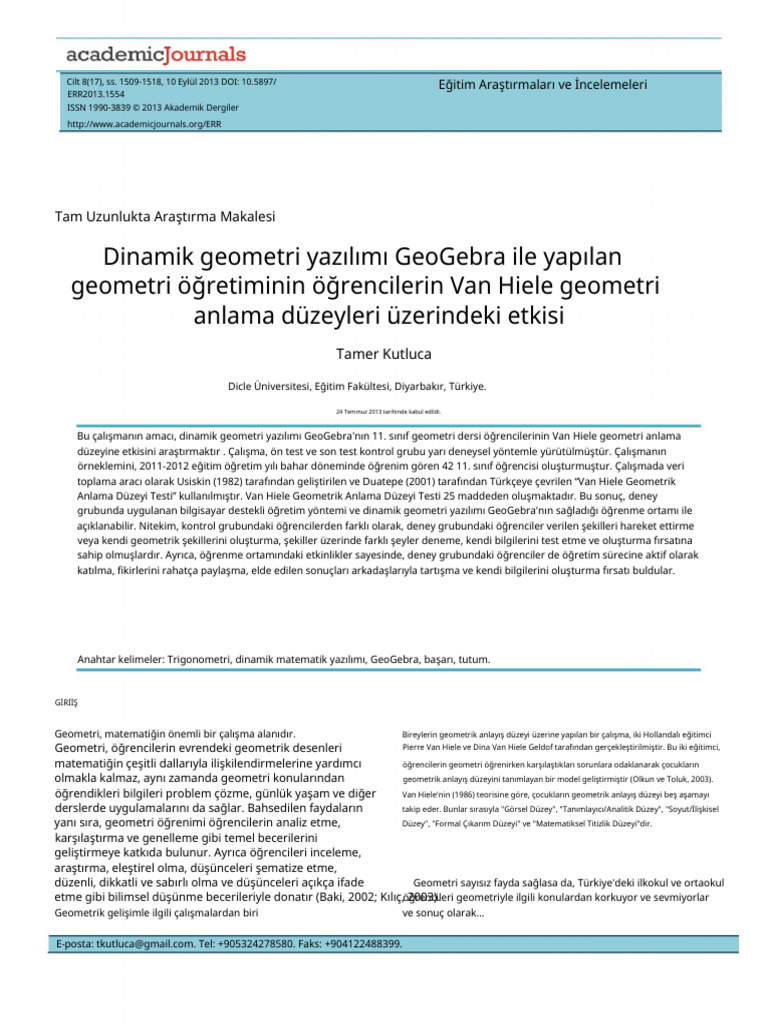 Geogebra 3 | PDF