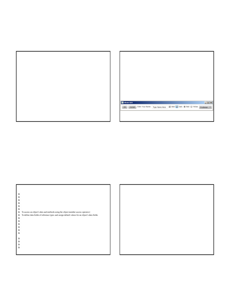 4.0 Objects and Classes | PDF | Constructor (Object Oriented ...