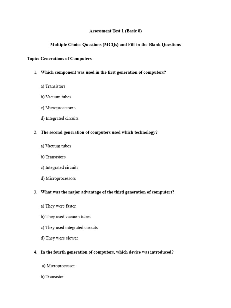 Computing Assessment Test 1 HSS | PDF | Computer Keyboard | Personal ...