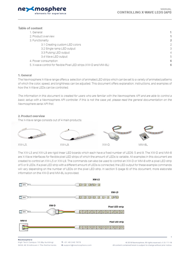 Manual+ +Controlling+X Wave+LEDs | PDF | Light Emitting Diode | Rgb ...