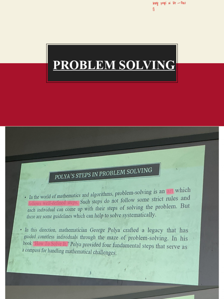 Polyas Problem Solving Strategies | PDF | Mathematics | Applied Mathematics
