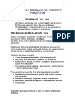 Desarrollo Freudiano Del Concepto Perversión. Mayo, 2008.