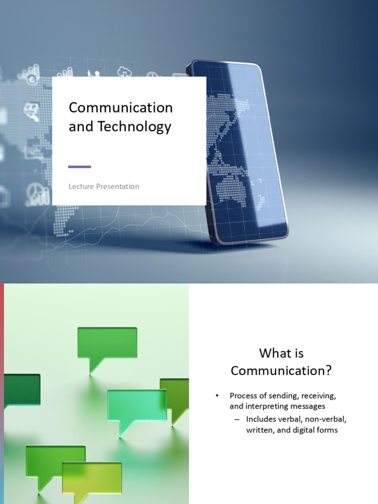 Communication and Technology With Notes | PDF