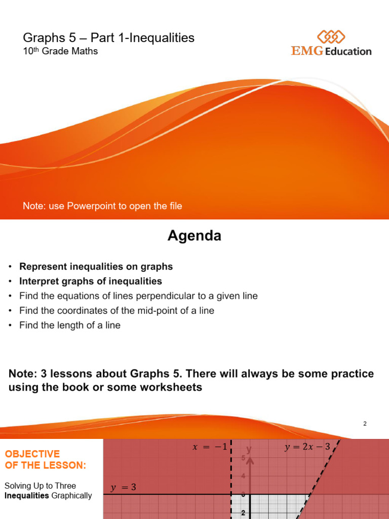 G10W24L1 - Graphs 5 Part 1 | PDF | Inequality (Mathematics) | Equations