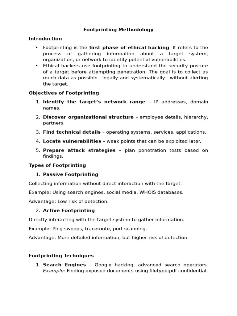Footprinting Methodology | PDF | Domain Name System | White Hat ...