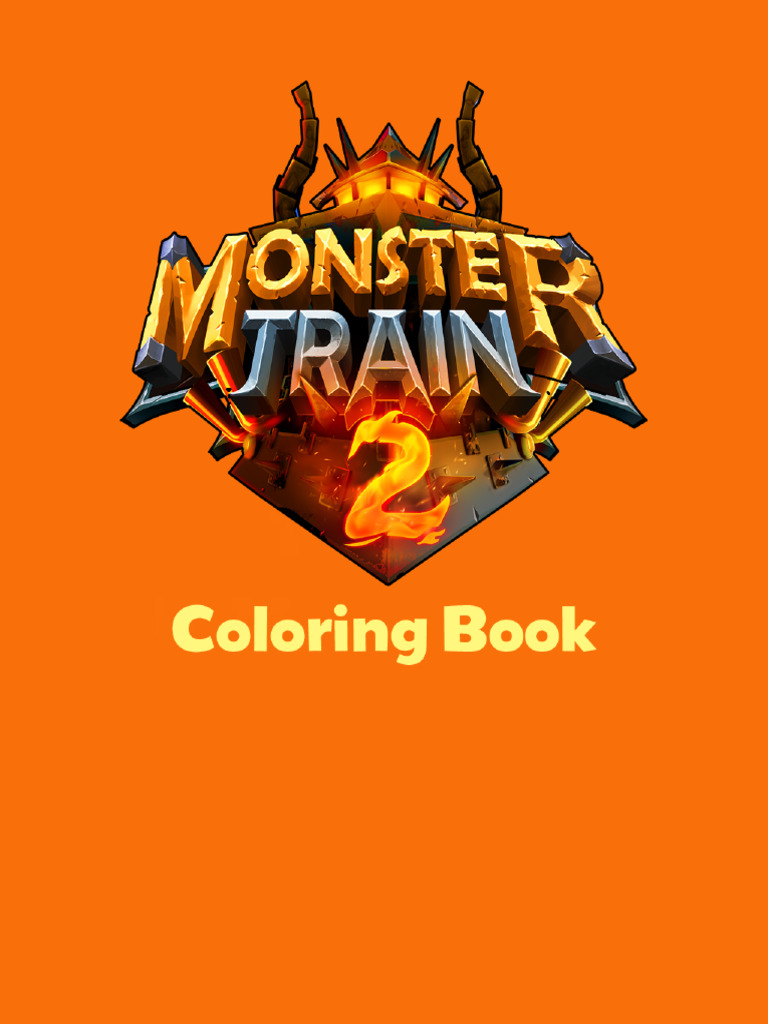 MonsterTrain2 ColoringBook Print | PDF