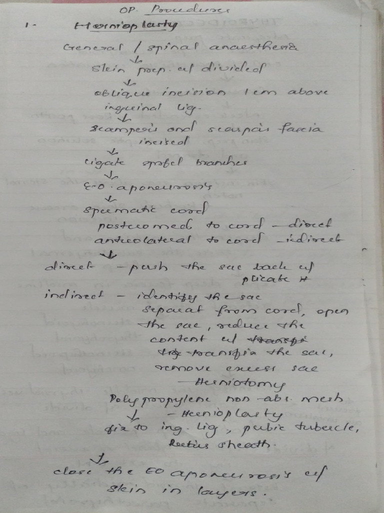 Operative Notes - Surgery | PDF