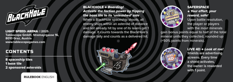 BlackHole Rulesheet en | PDF