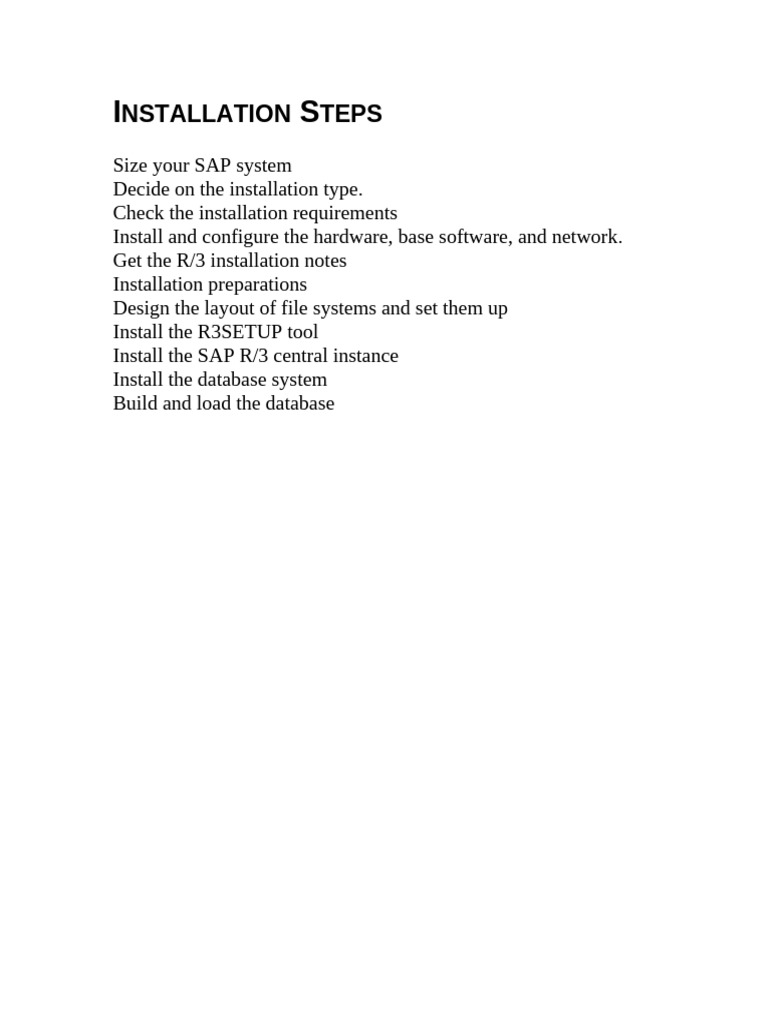 Installation Steps | PDF