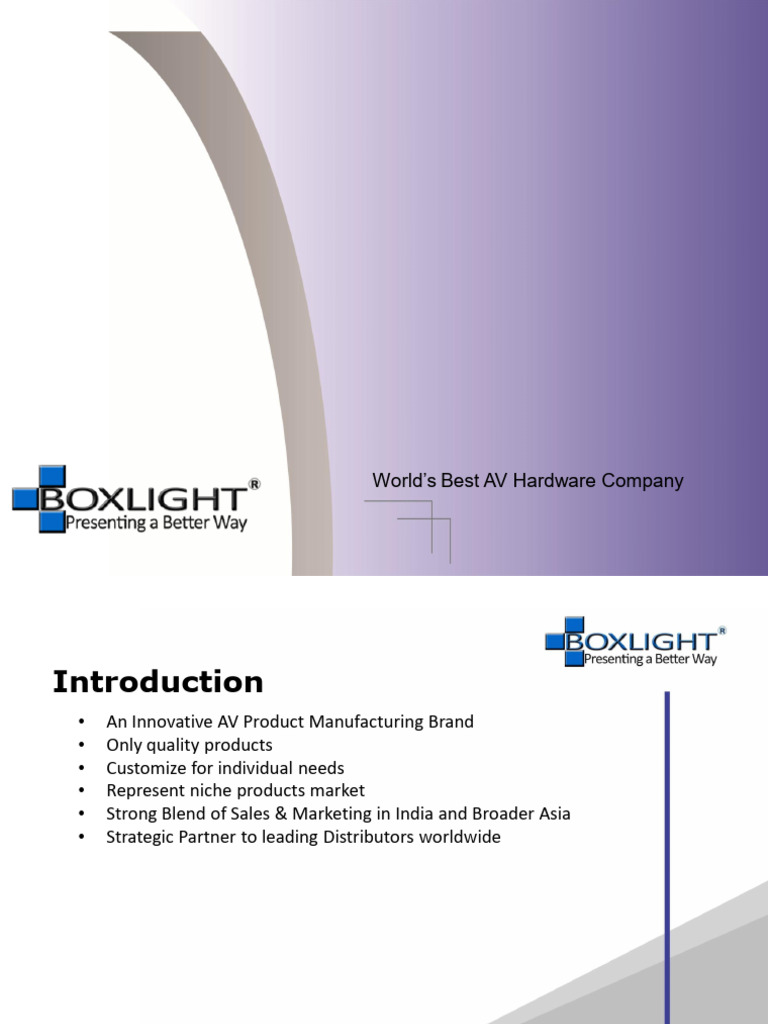 Boxlight 2019 AV Hardwares | PDF | Consumer Electronics