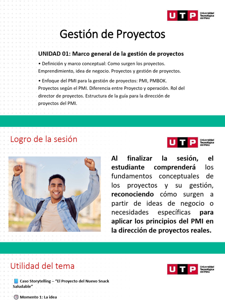 S01.Unidad 1 - Sesion 1 - Gestion - Proyectos | PDF | Gestión de ...