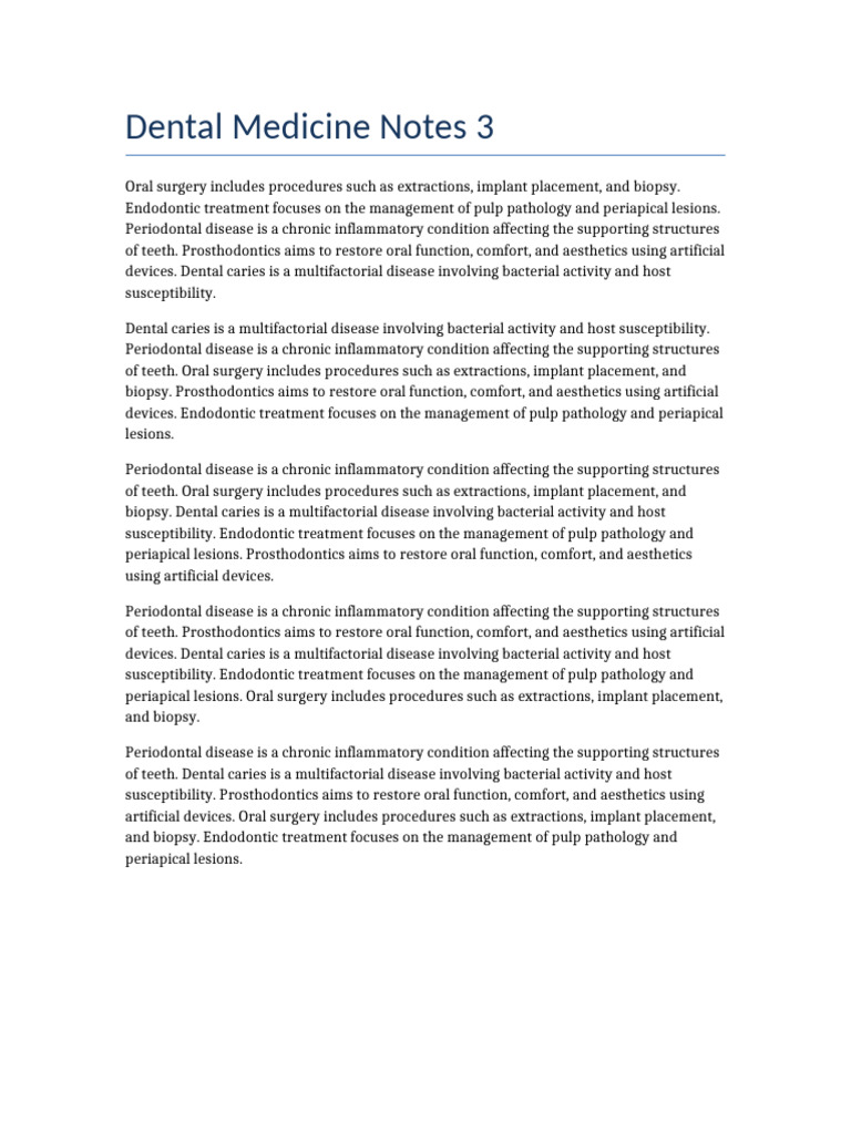 Dental Doc 3 | PDF