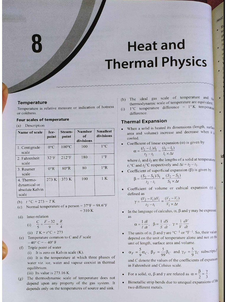 Heat and Thermal Physics | PDF