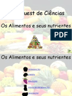 WEBQUEST Os alimentos e seus nutrientes