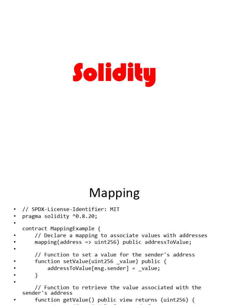 Solidity | PDF