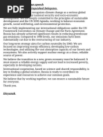 MUN GSL Speech Template and Example | PDF