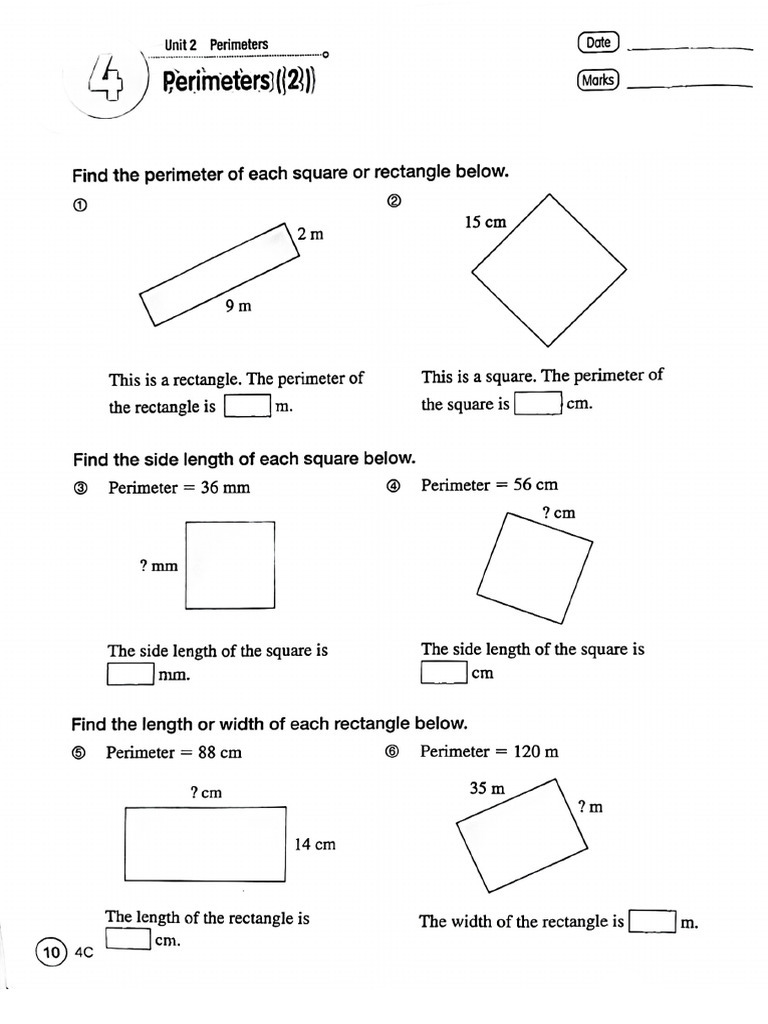 P4 Maths Ex 01 | PDF