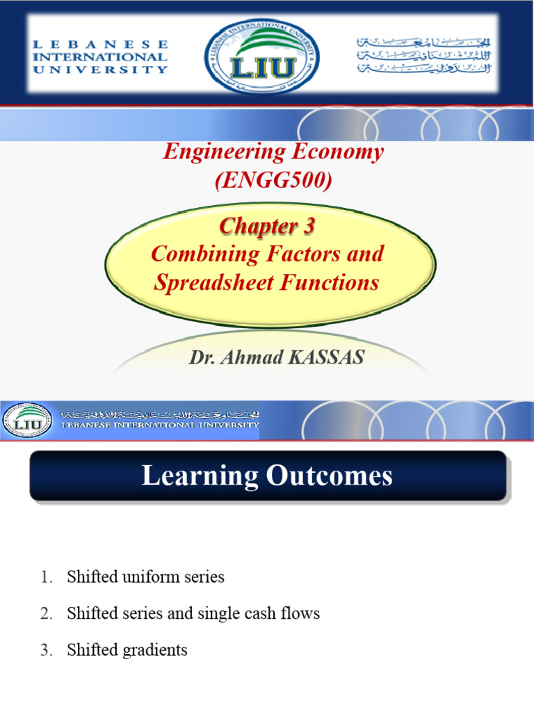 ENGG300 Chapter 3-Combining Factors and Spreadsheet Function | PDF ...