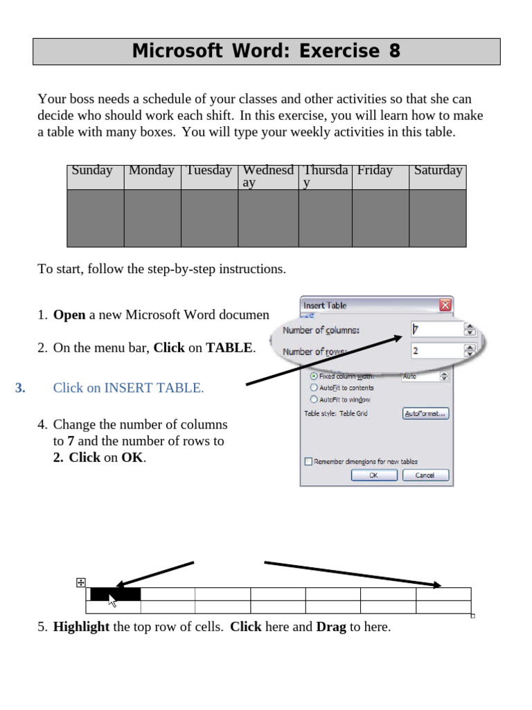 Computer Basics and Word Processing (Part 7) | PDF