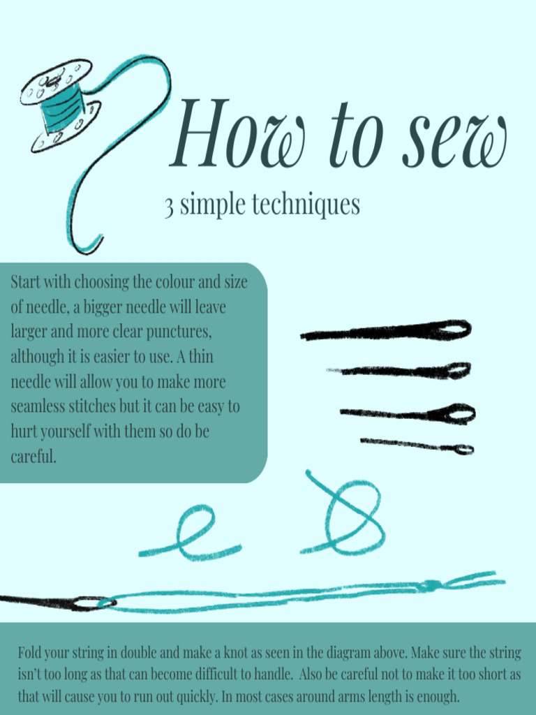 How To Sew | PDF