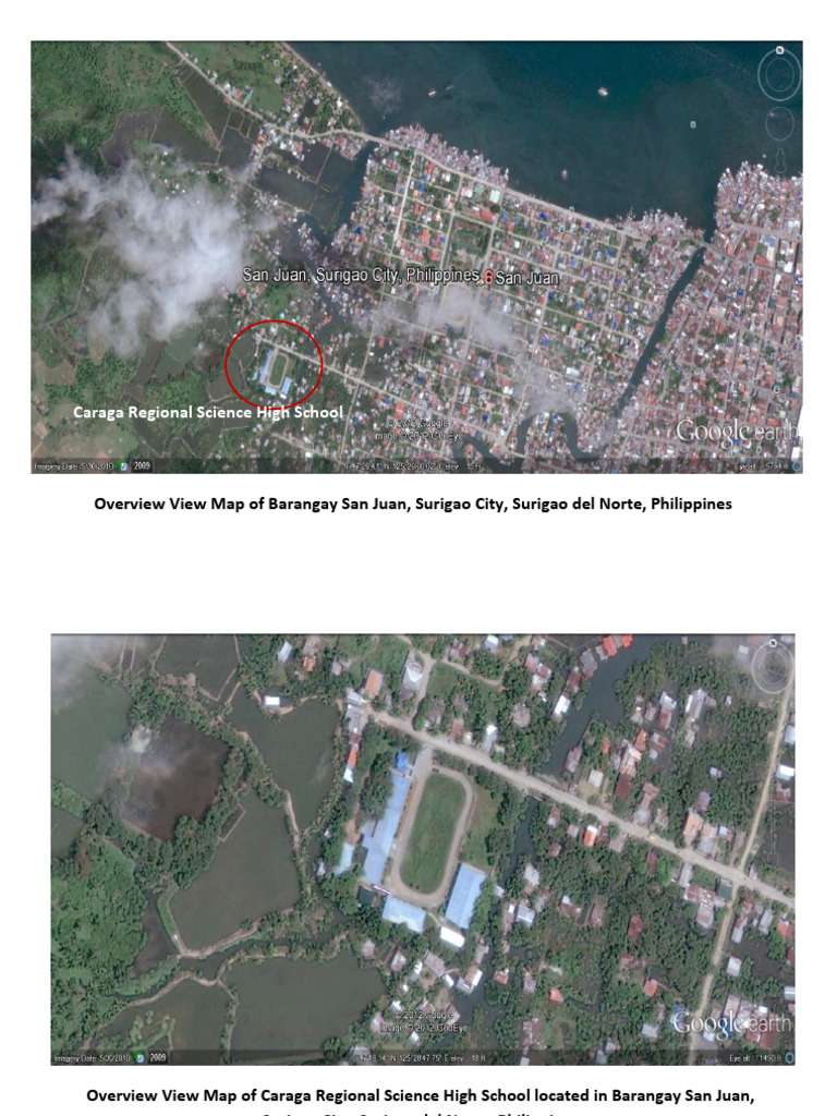 Atth - Overview Maps of San Juan and Caraga Regional Science HS | PDF