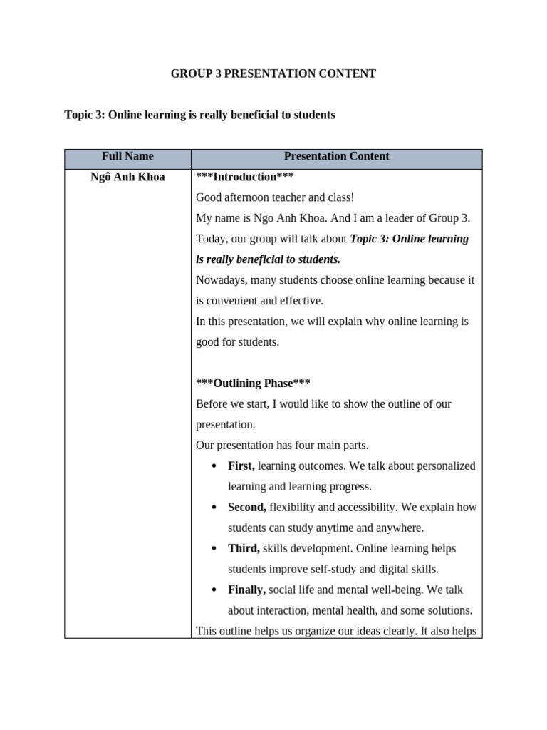 Group 3 Presentation Content 1 | PDF | Educational Technology | Well Being