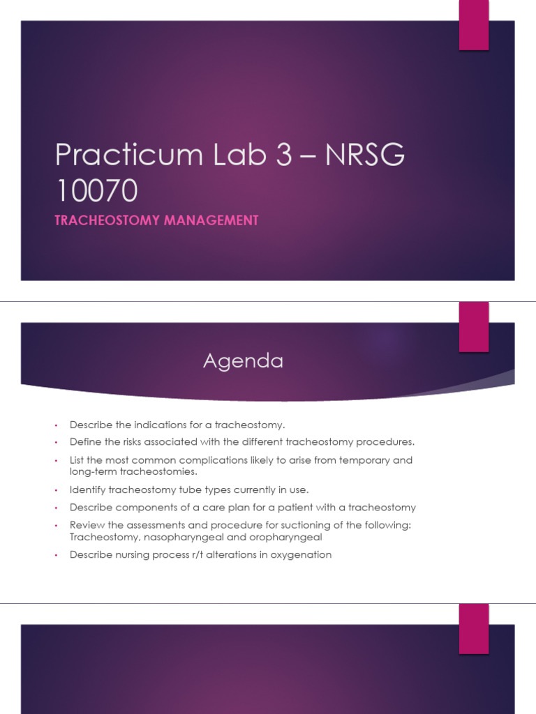 Tracheostomy Management Student | PDF | Lung | Respiratory Tract