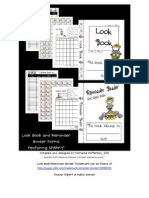 Look Book &amp Reminder Binder Forms Sparky