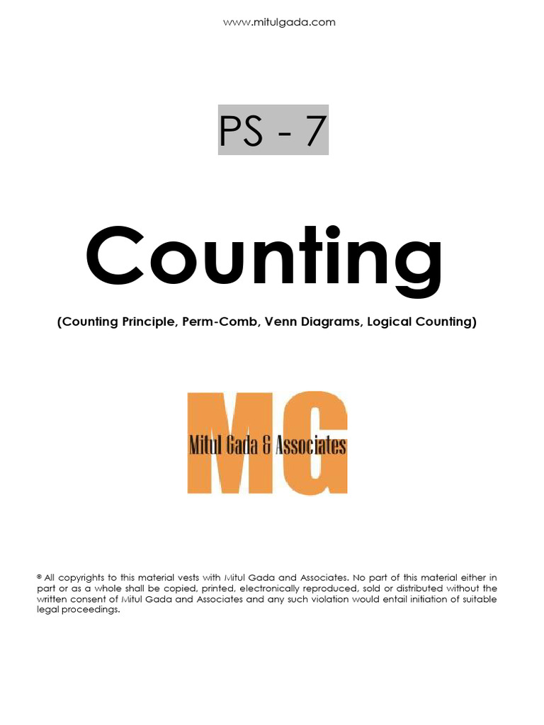 PS-7 Counting (PNC) | PDF | Lunch | Mathematics