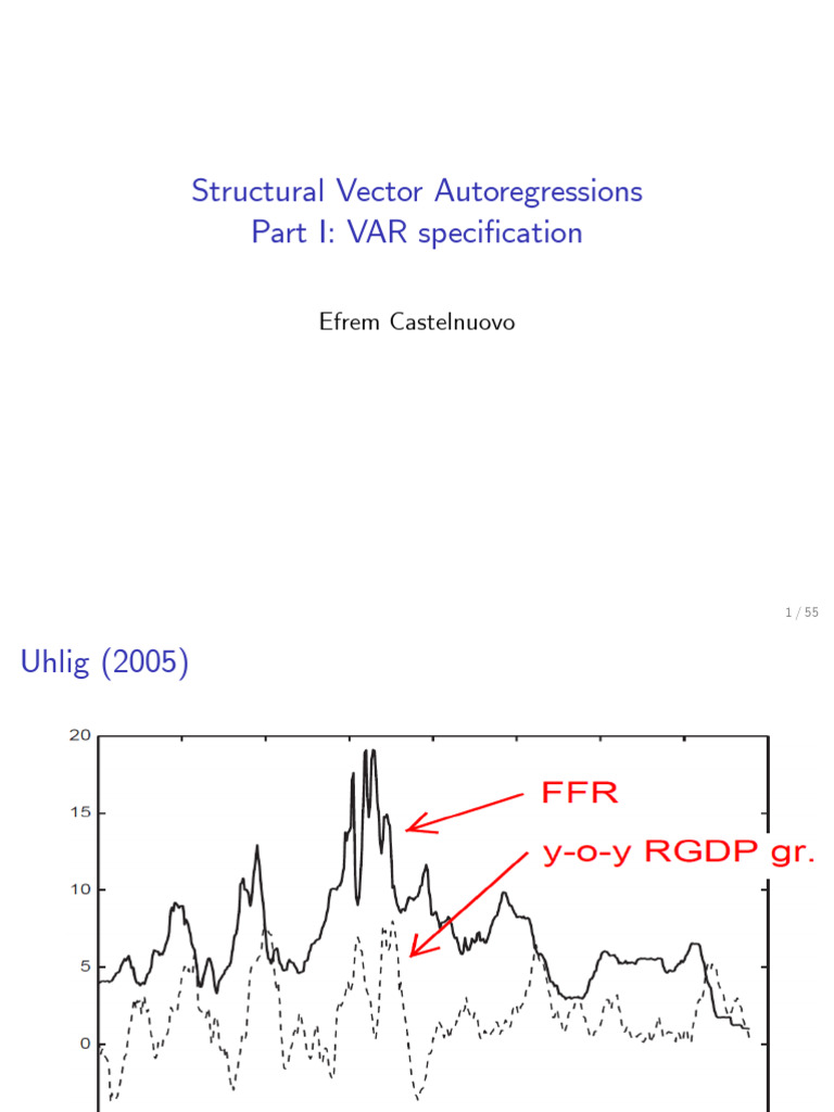 VAR 1 RedformVAR 2021 | PDF | Vector Autoregression | Stationary Process