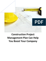 Construction Project Management Plan Can Help You Boost Your Company