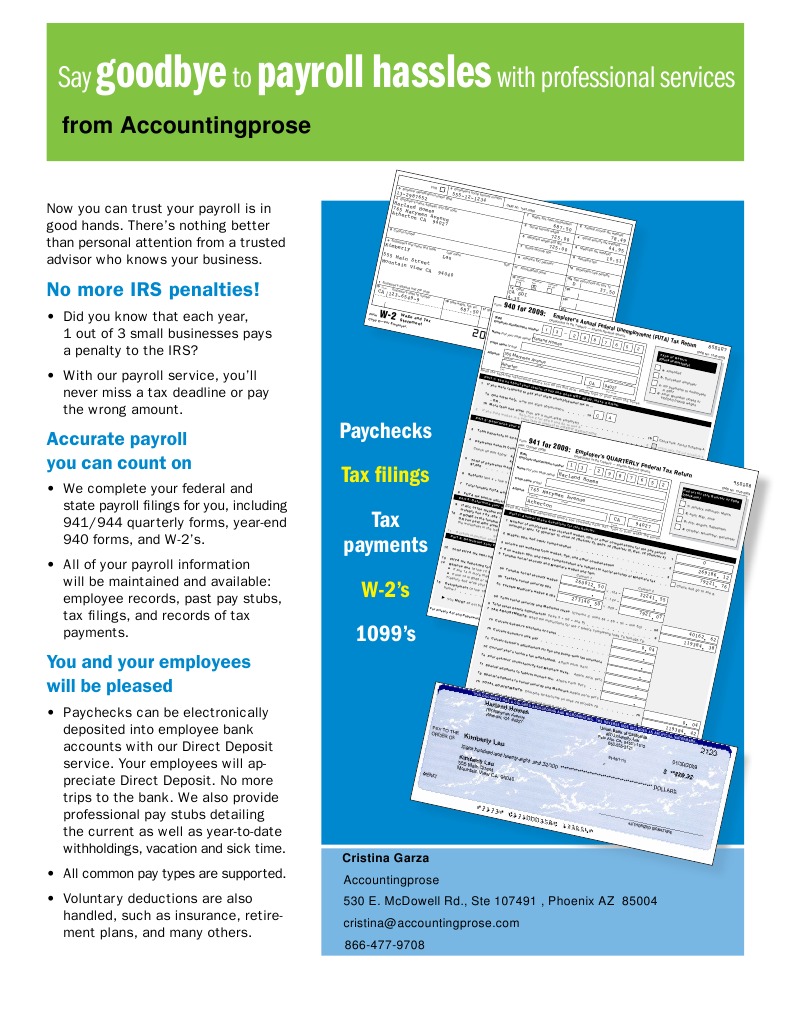 Payroll Flyer PDF Paycheck Payroll
