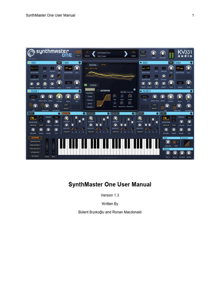Synth Master One User Manual | PDF | Scale (Music) | Computer File