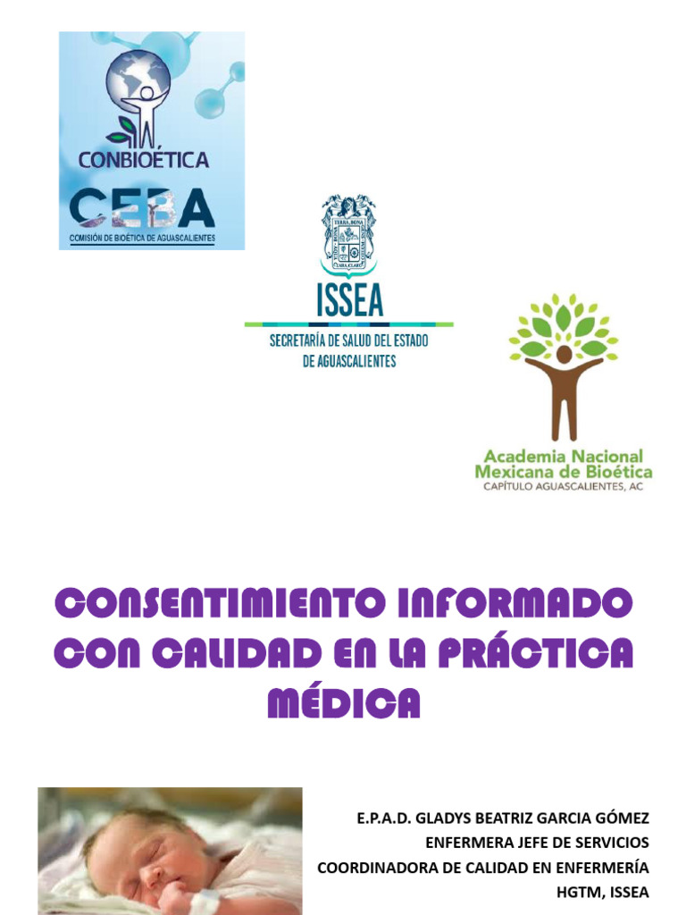 CONSENTIMIENTO INFORMADO CON CALIDAD 2018 | PDF | Consentimiento ...