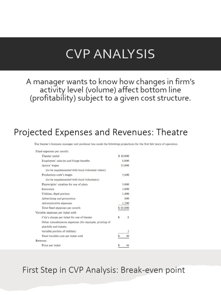 CVP Analysis - SV | PDF | Business | Management Accounting