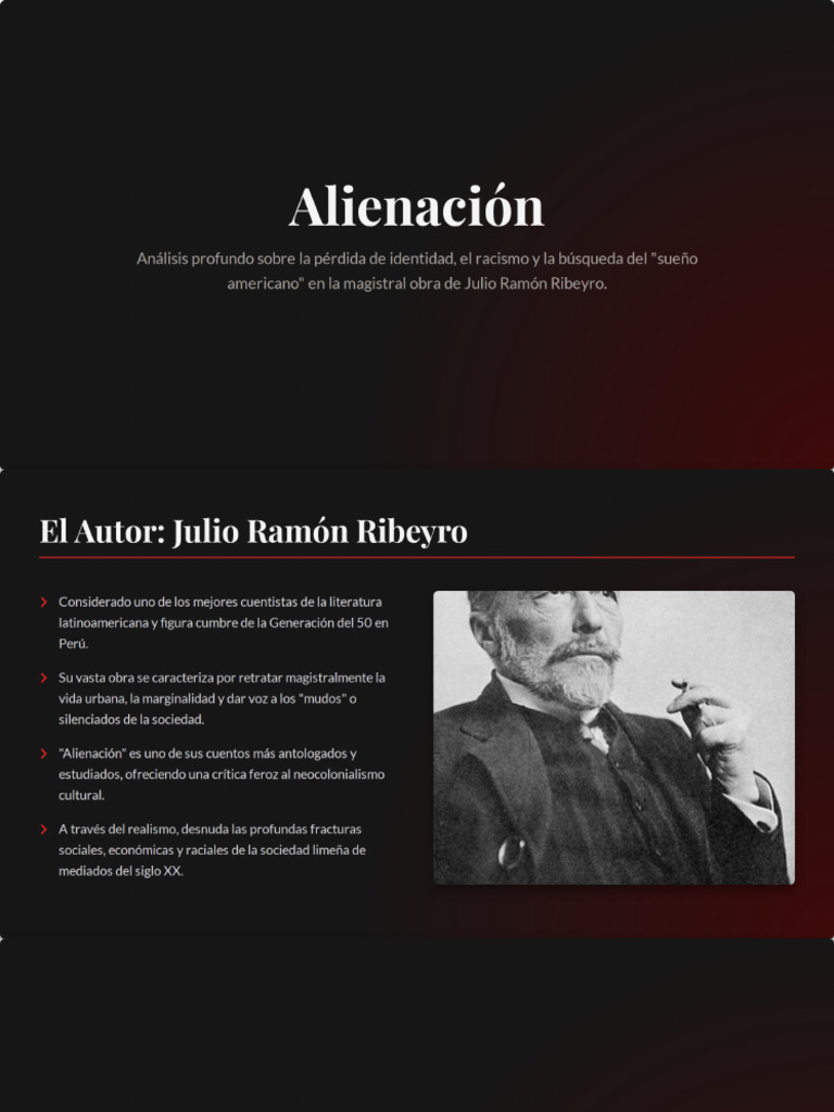 Alienación de Julio Ramón Ribeyro | PDF