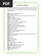 Palavras Indígenas e Seus Significados | PDF