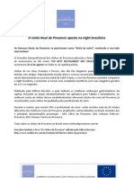 Press Release Festa Rosé de Provence e Carta de Vinhos