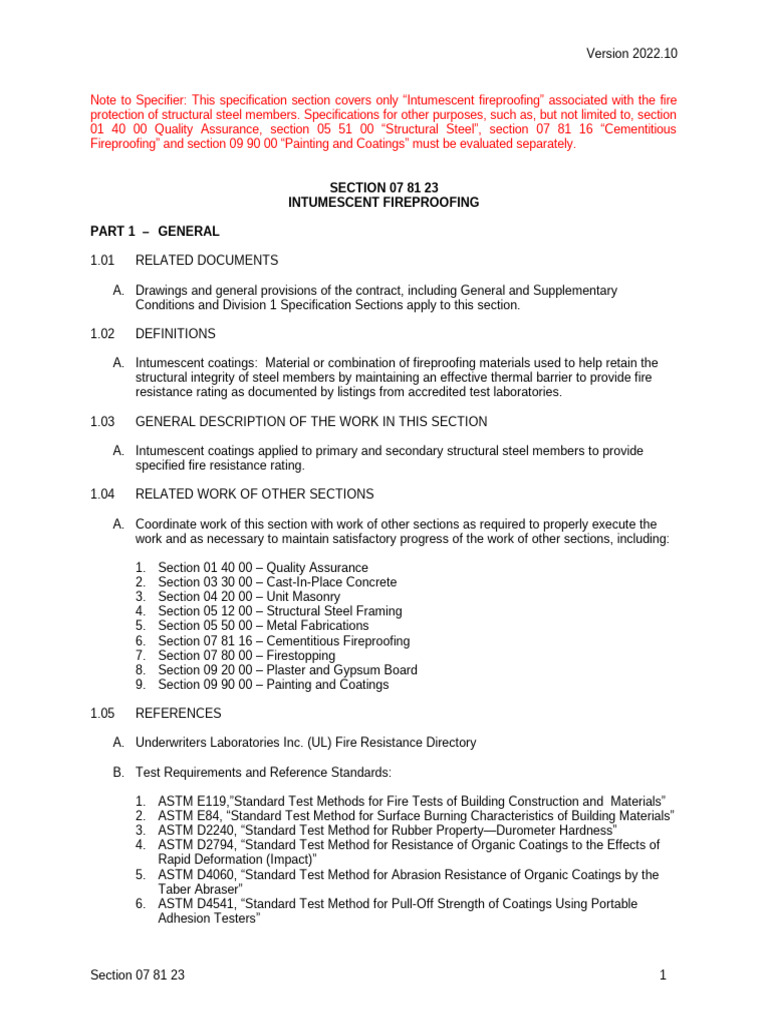 Specification Text ASSET DOC LOC 14366537 | PDF | Specification ...