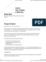 Project Charter - Six Sigma Indonesia - Training, Pelatihan, Proyek, Sertifikasi Green Belt Dan Black Belt