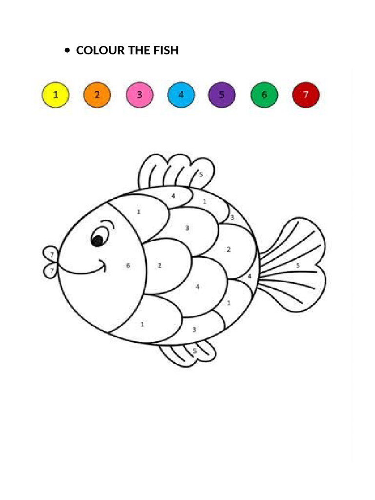 Colour The Fish | PDF