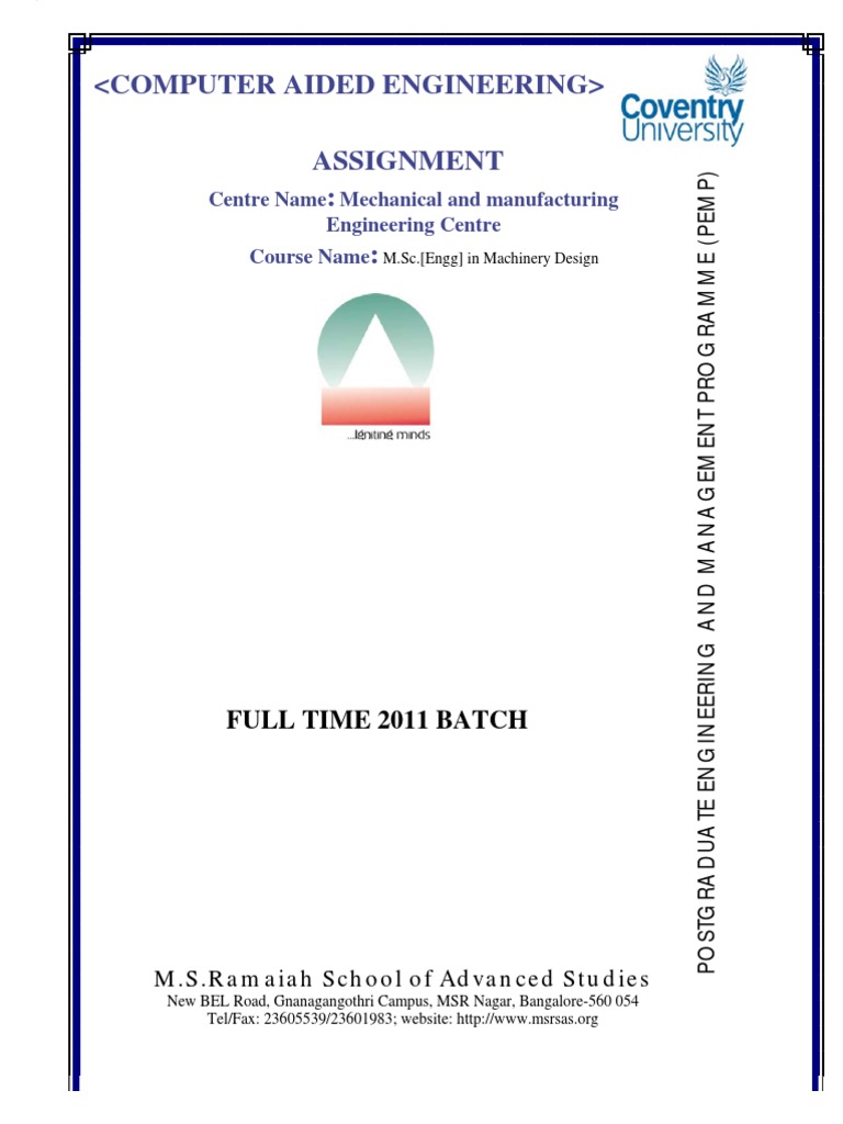 Computer Aided Engineering - Prabhakar | PDF | Numerical Control ...